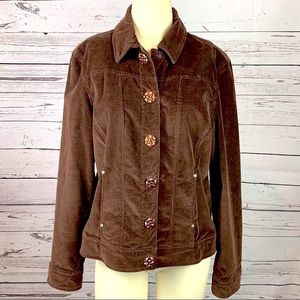 Black Diamond Chocolate Brown Corduroy Jacket